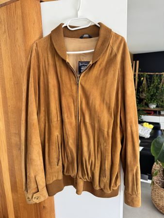 Veste vintage en daim Burberry 