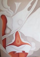 Bild auf leinwand gemalt