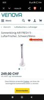 Sonnenkönig AIR FRESH 9 Turmventilator  50CHF NP CHF 249.-