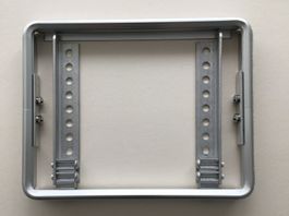 Nummernschildhalter aus Aluminium Silber