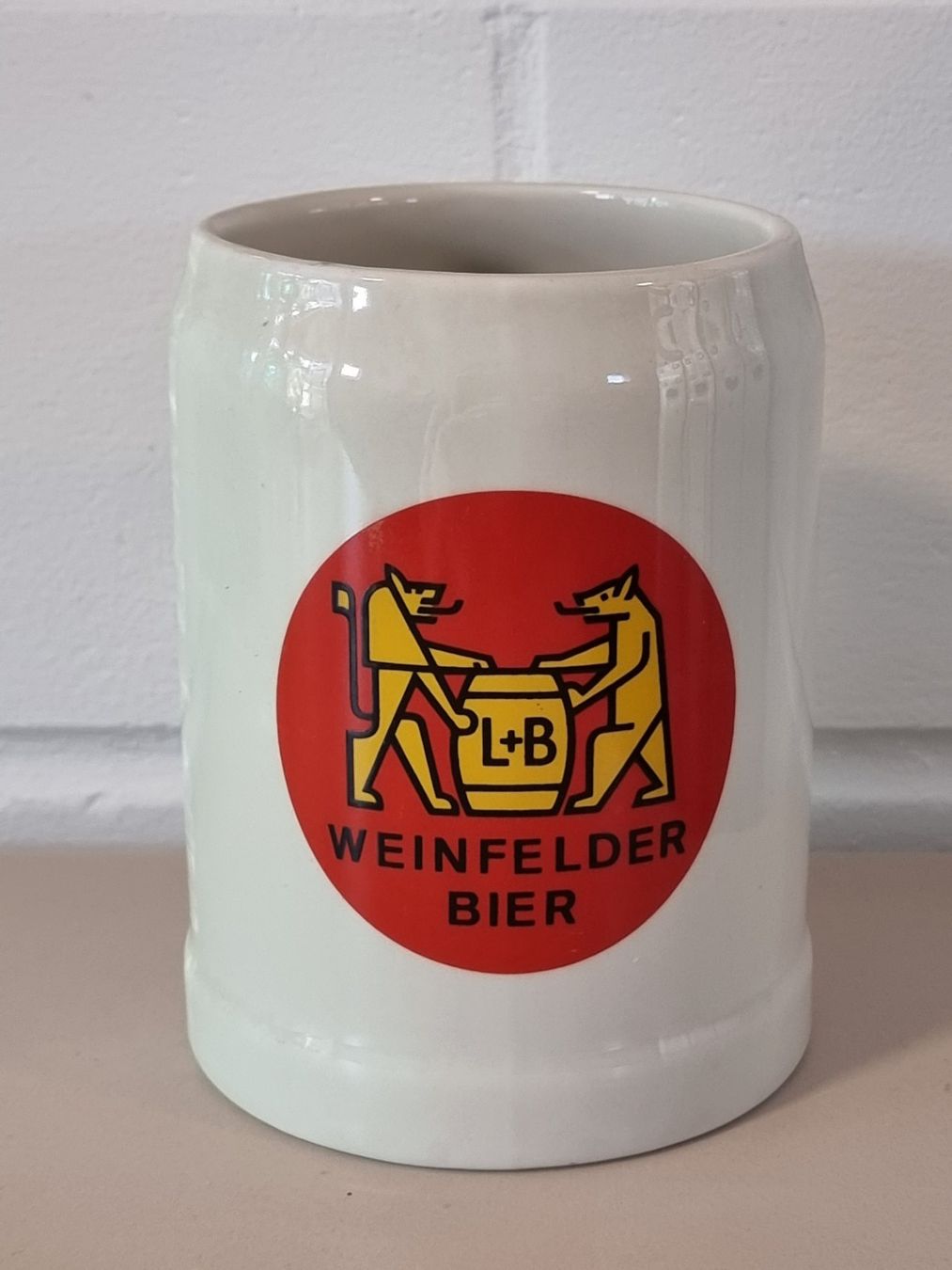 Bicchieri: Weinfelder Bier Steingut Bierkrug / Humpen – Usato da Lommis venduto da 0815undmehr
