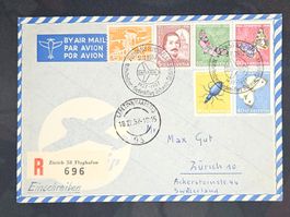 CL23 Enveloppe + Timbre Suisse 1957