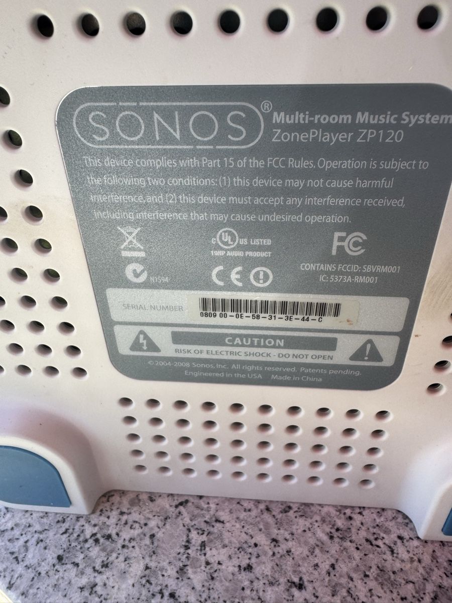 Sonos Sistemi audio & multimediali: SONOS ZonePlayer ZP120 ZP90 Multiroom Music System – Usato da Sursee venduto da TeamBully 5