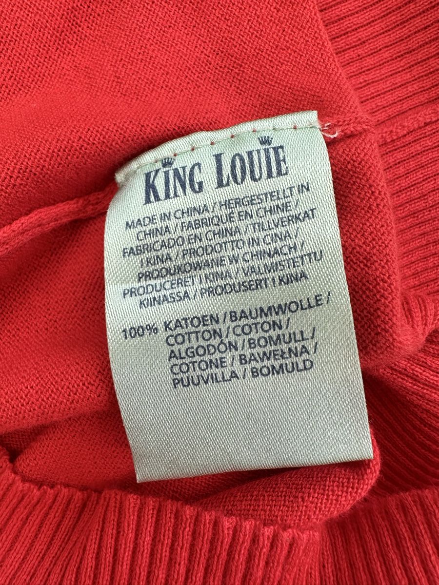 King Louie Tops: KING LOUIE PULLOVER / TOP Gr. L Rot / Koralle – D'occasion à Baar par AlicjasWunderland 3