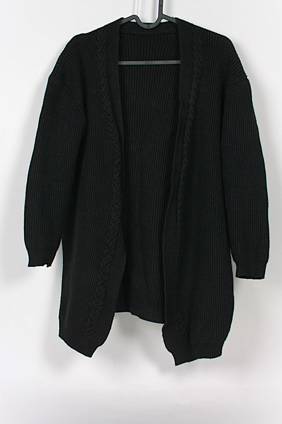 Jacken: Schwarzer Strick-Cardigan – Gebraucht aus Zollikofen von Restwert_Zollikofen 2