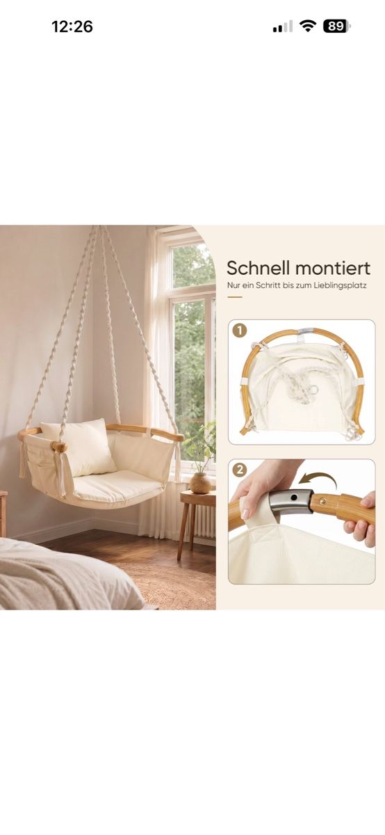 Gartenhängesitze: Hängesessel – Neu (gemäss Beschreibung) aus Weiach von littlelady 2