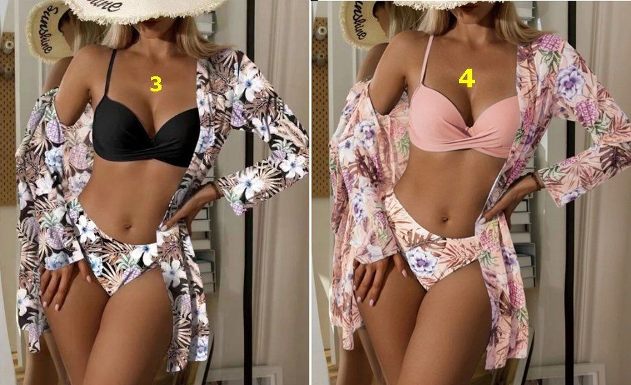 Costumi da bagno & Bikini: Badeanzug Kimono mit Bikini – Nuovo e nell'imballaggio originale da Amriswil venduto da Ravinvida 2