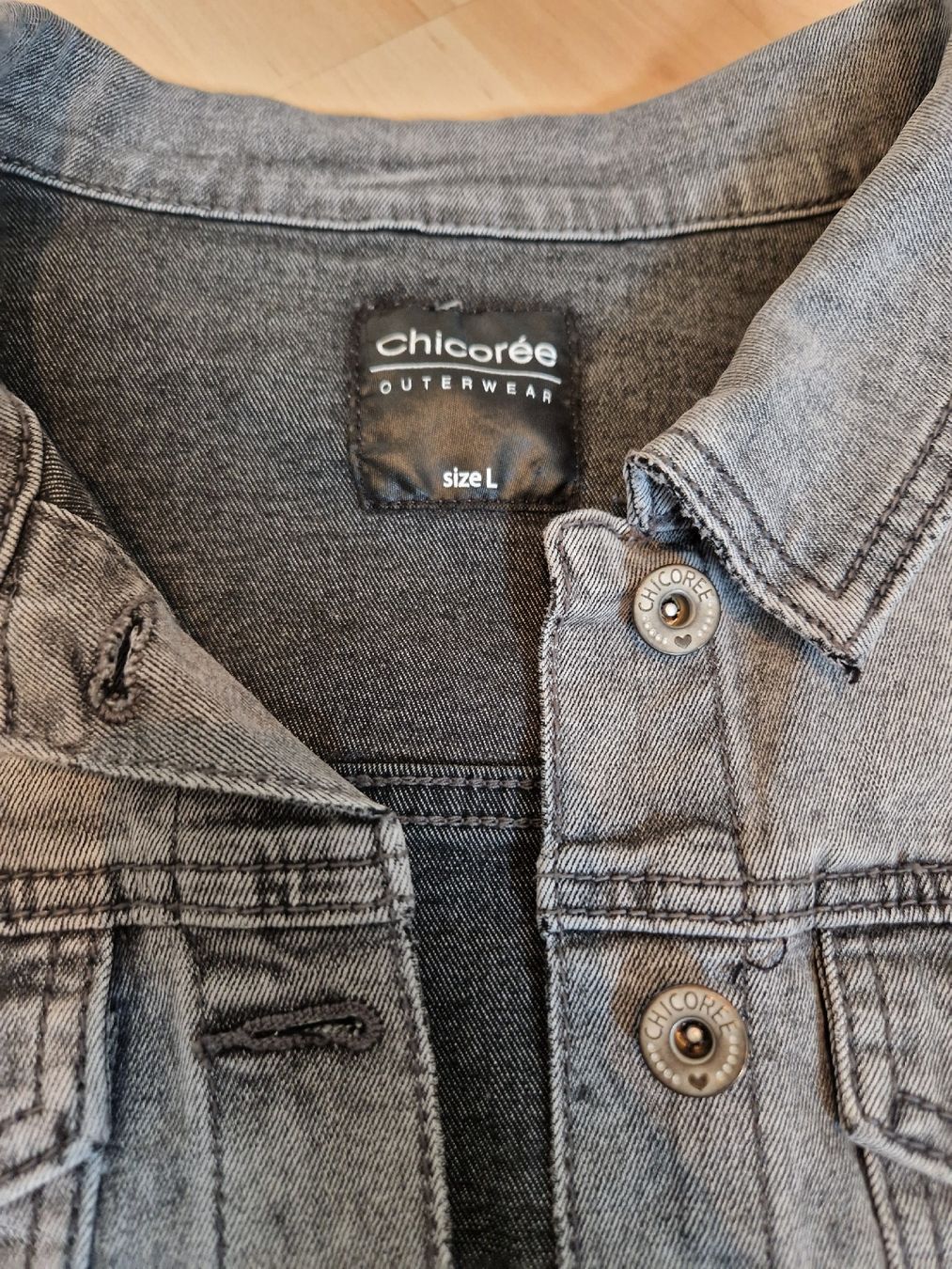 Jacken: Jeansjacke Chicoree Gr. L Grau – Neu (gemäss Beschreibung) aus Ebikon von kov_9vqb 2