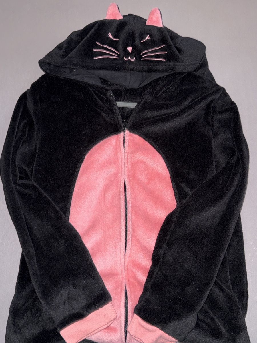 Negligees & Pigiami: Schwarz/Pink Katzen-Kuscheloverall – Nuovo (secondo la descrizione) da Schlieren venduto da kle_dis 4