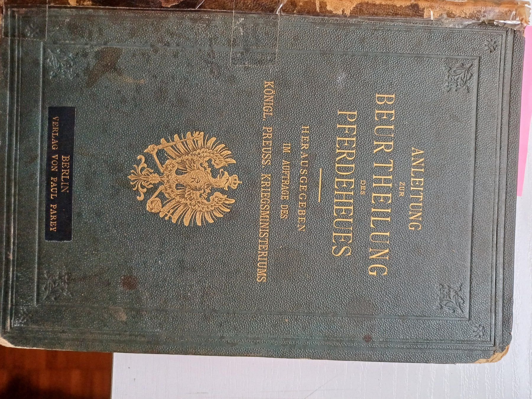 Libri: Buch: Beurteilung des Pferdeheues 1889 – Difettoso da Zürich venduto da regaflo