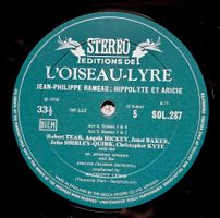 Rameau Hippolyte et Aricie 3 LP Box L'Oiseau-Lyre 1966 UK