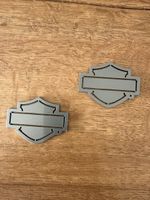 Harley Davidson Emblem Set Metall guter Zustand