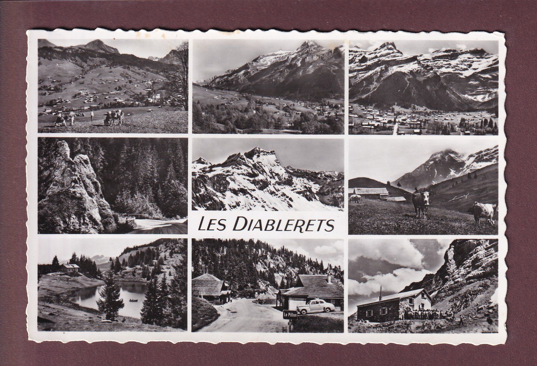 Ansichtskarten: LES DIABLERETS - 9 images – Gebraucht aus Pully von nicecards