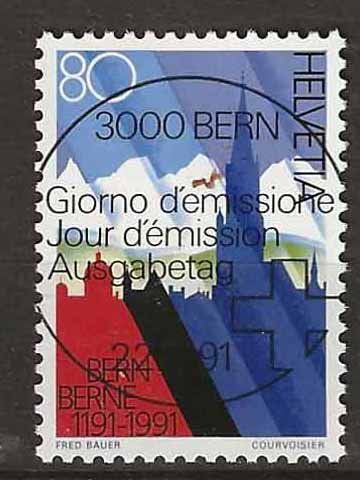 Alle Briefmarken: V0806 - 800 ans de Berne vollstempel – Gebraucht aus Trélex von Phil_Albert