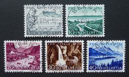 PP 1954, Serie B66-B70, Ersttag Vollstempel italienisch