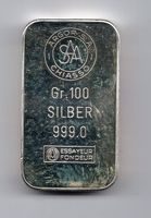 (1039) Silberbarren 100 g, Argor, stgl