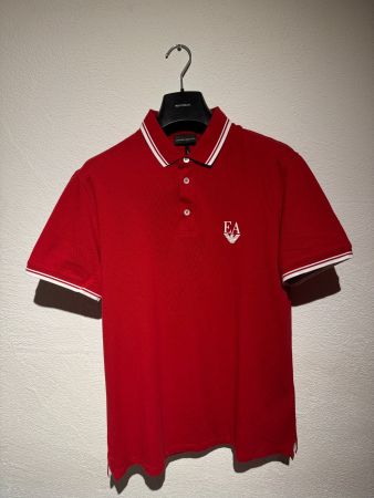 Emporio Armani Polo Shirt Rot Herren Gr. L