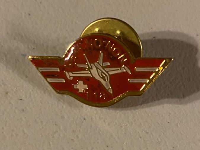 Schweizer Armee Placchette & Badge: Pins - FA18 - Votation  Non/Nein – Usato da Prez-vers-Noréaz venduto da Jchris