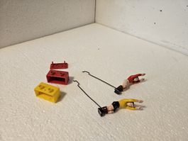Fussballspieler Figuren - antik - Spielzeug