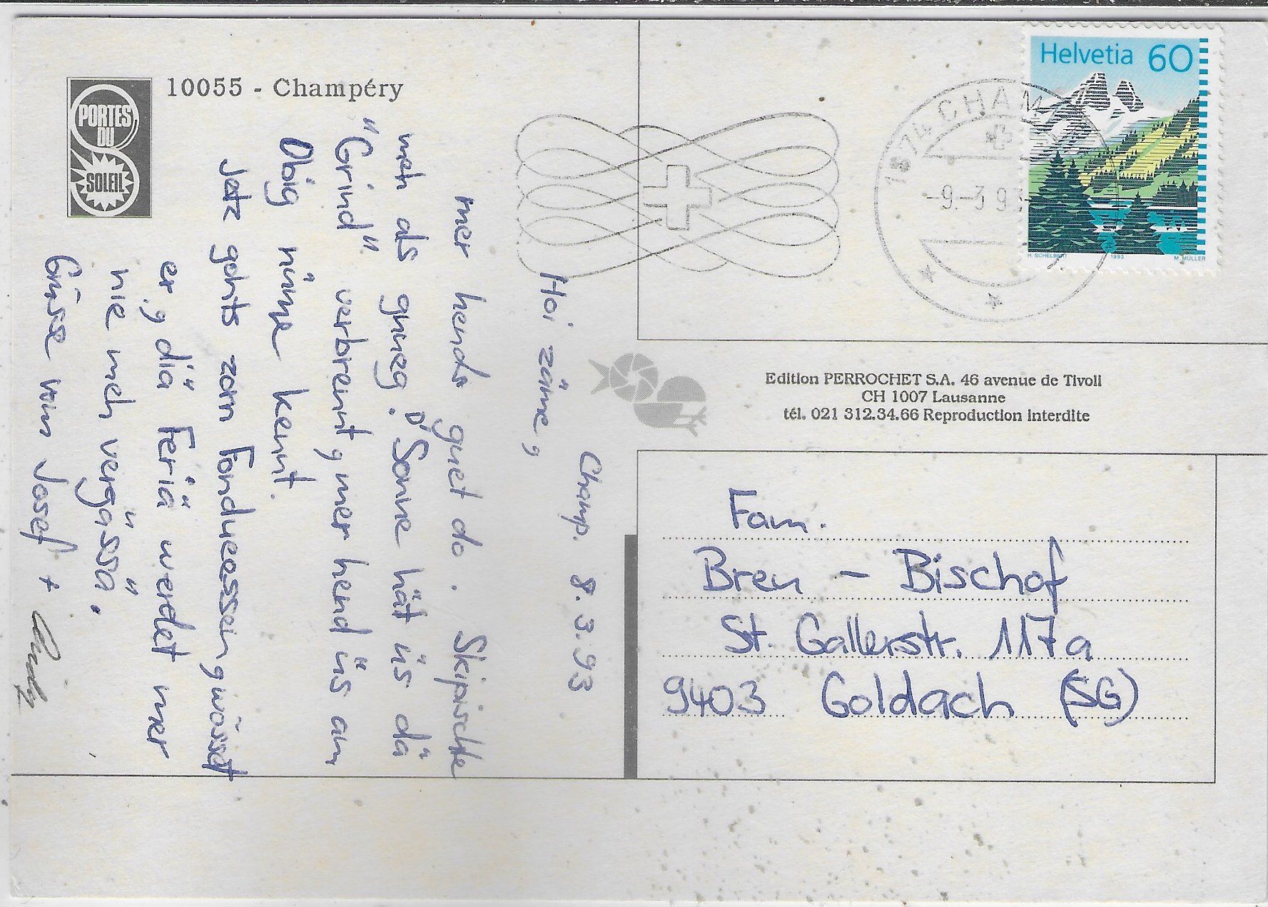 Cartes postales: Champery - Portes du Soleil – D'occasion à Ettingen par Kartenplanet 1
