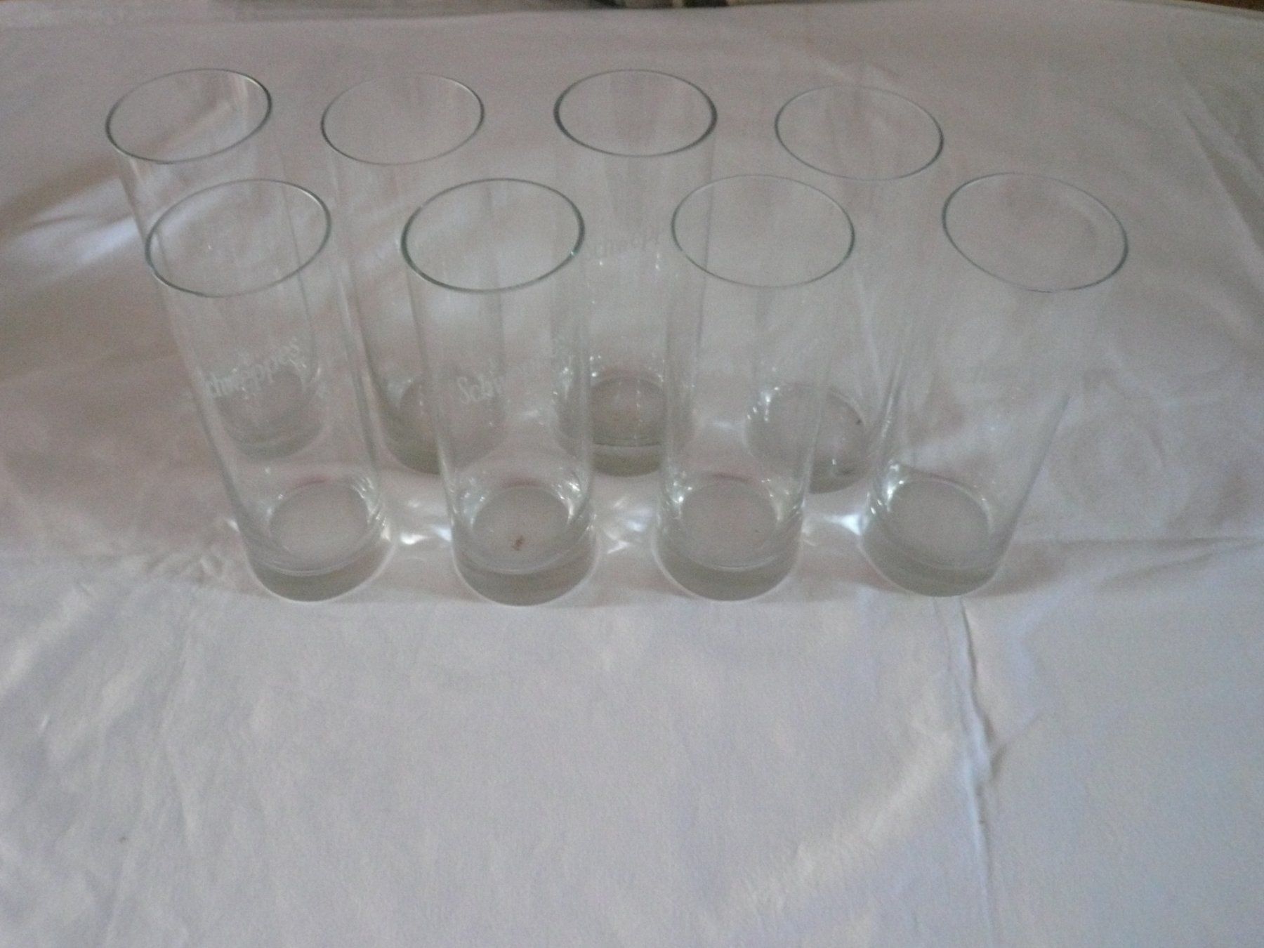 Gläser: Original Schwepps Gläser, abgeschrägt, 8 Stück – Neu (gemäss Beschreibung) aus Rotkreuz von Busa17