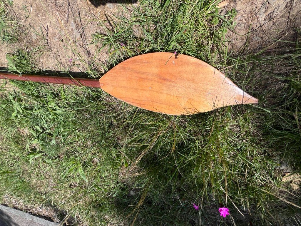 Selbstbau Barche: Kajak Boot Holz mit Paddel – Usato da Biberstein venduto da Ramathur 6
