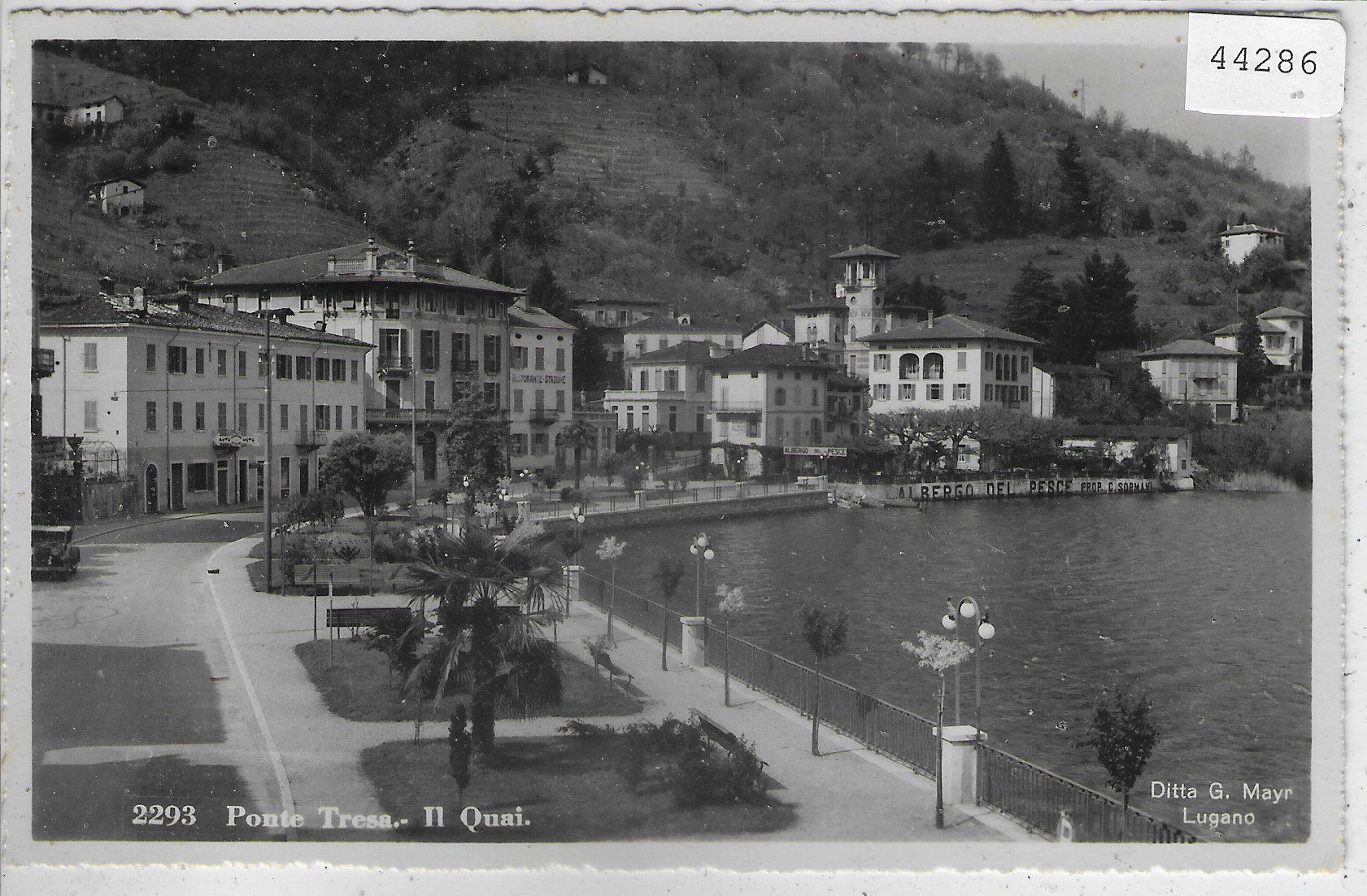 Cartoline postali: Ponte Tresa - Il Quai – Usato da Ettingen venduto da Kartenplanet