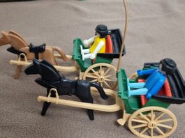 Playmobil 2 Kutschen mit Pferden