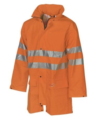 Arbeitsmantel Orange Grösse m mit Reflektoren neu austeller