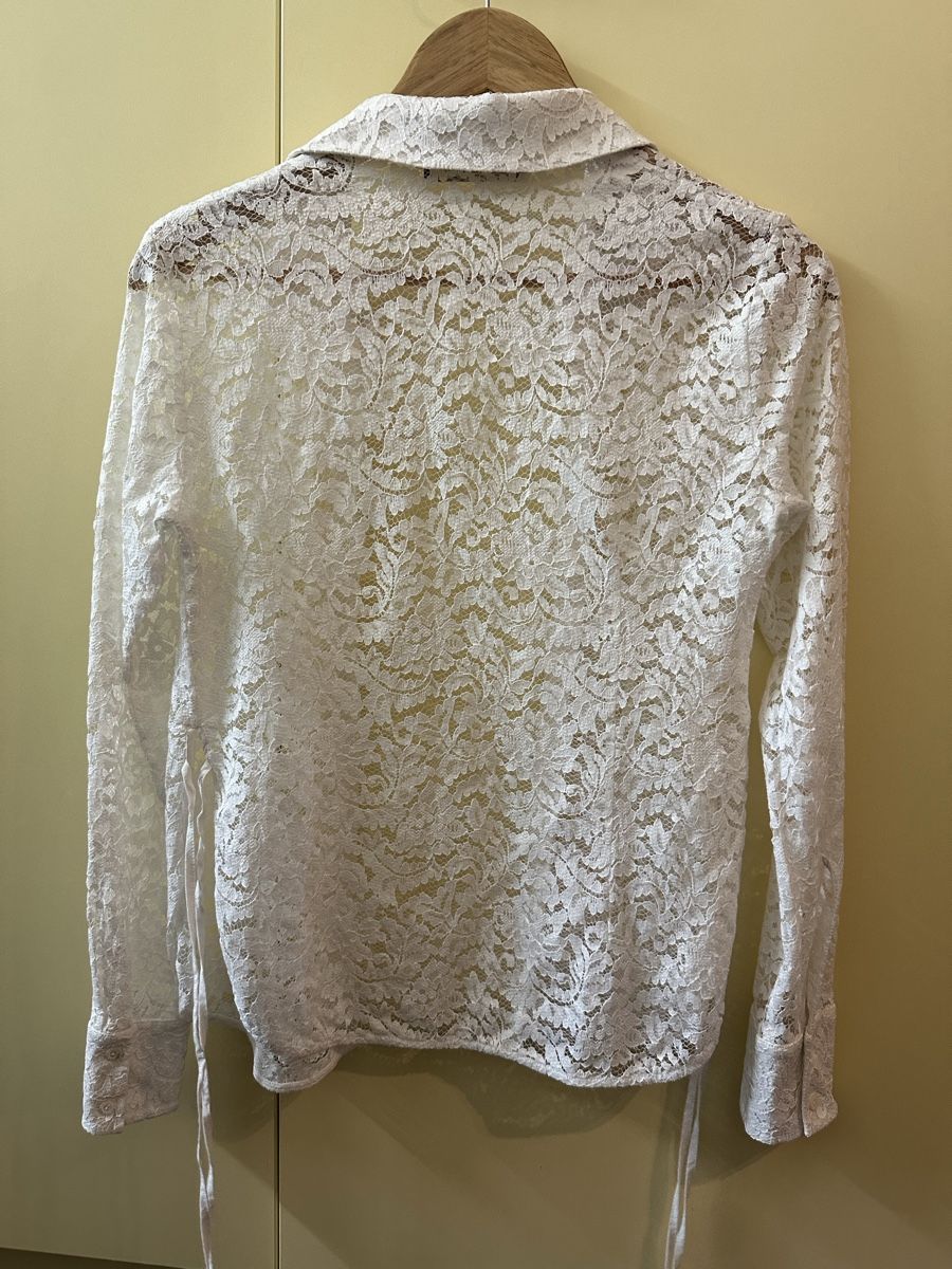 Max Mara Camicette: Max Mara Bluse, weiss, Spitze, XS – Usato da Stäfa venduto da buecher10 7