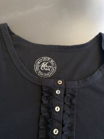 MARC CAIN T-SHIRT/TOP/TRÄGERSHIRT ~GR.S/M Schwarz Räuschchen