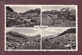 LA FORCLAZ - 4 images - 1958 // pli d'angle //