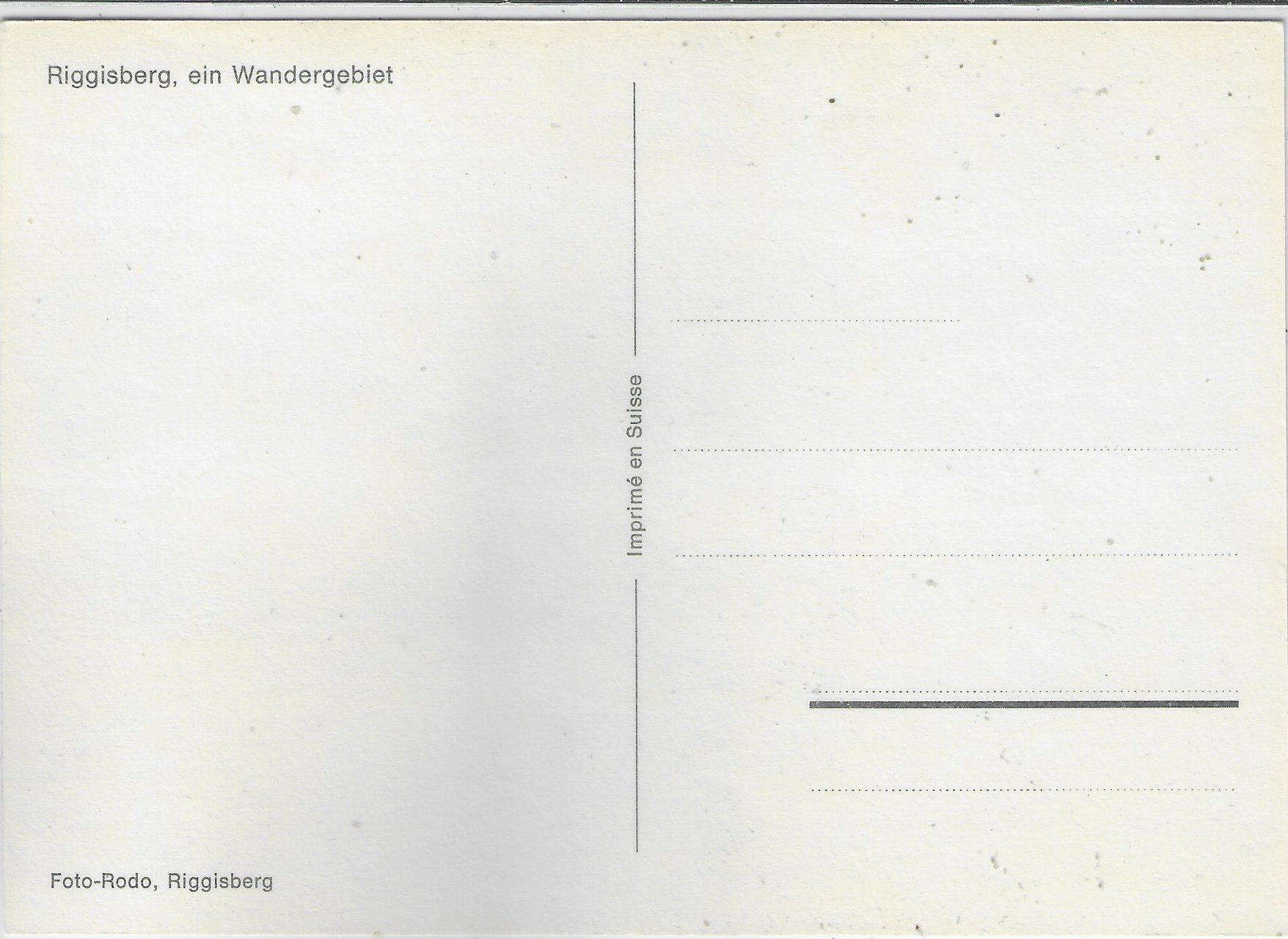 Ansichtskarten: Riggisberg - Generalansicht – Gebraucht aus Ettingen von Kartenplanet 1