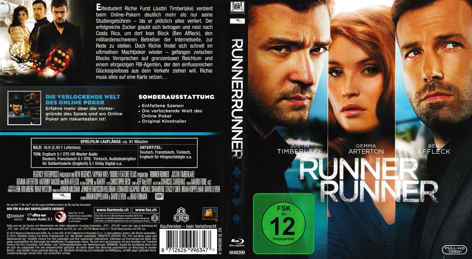 Tous les DVDs: Blu-Ray - Runner Runner – D'occasion à Langnau am Albis par MediaRescuerKeLoX