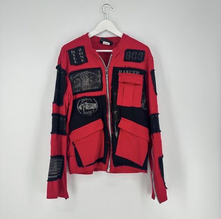 Serious Clothing Jeans Jacke - Rot