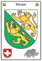 Blechschild-WAPPEN THURGAU
