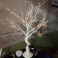 Weißer Deko-Baum / Manzanita-Zweigbaum