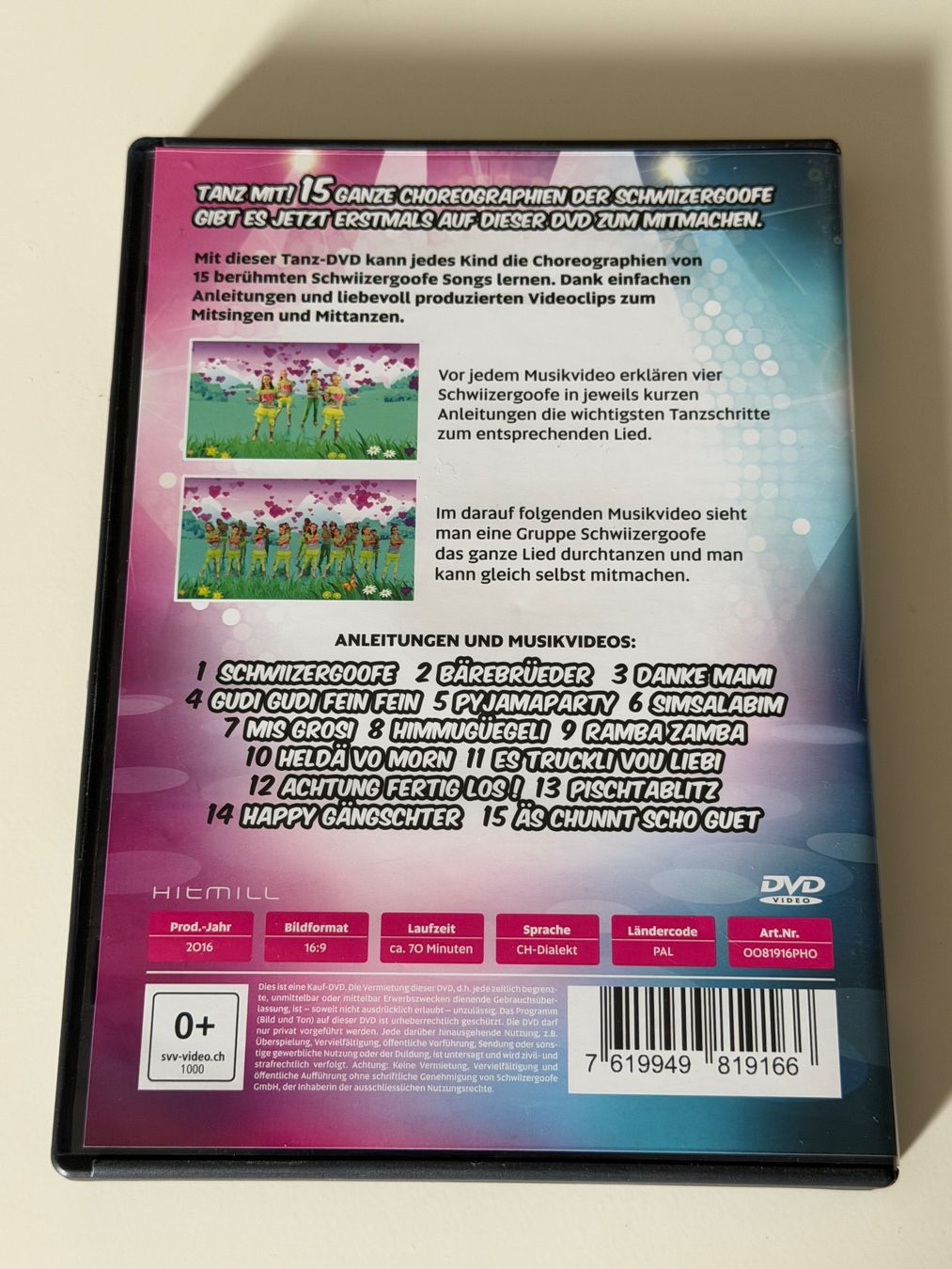 Tutti i DVDs: Schwiizergoofe - Tanz mit! 1 DVD – Usato da Altstätten SG venduto da sheamus 1