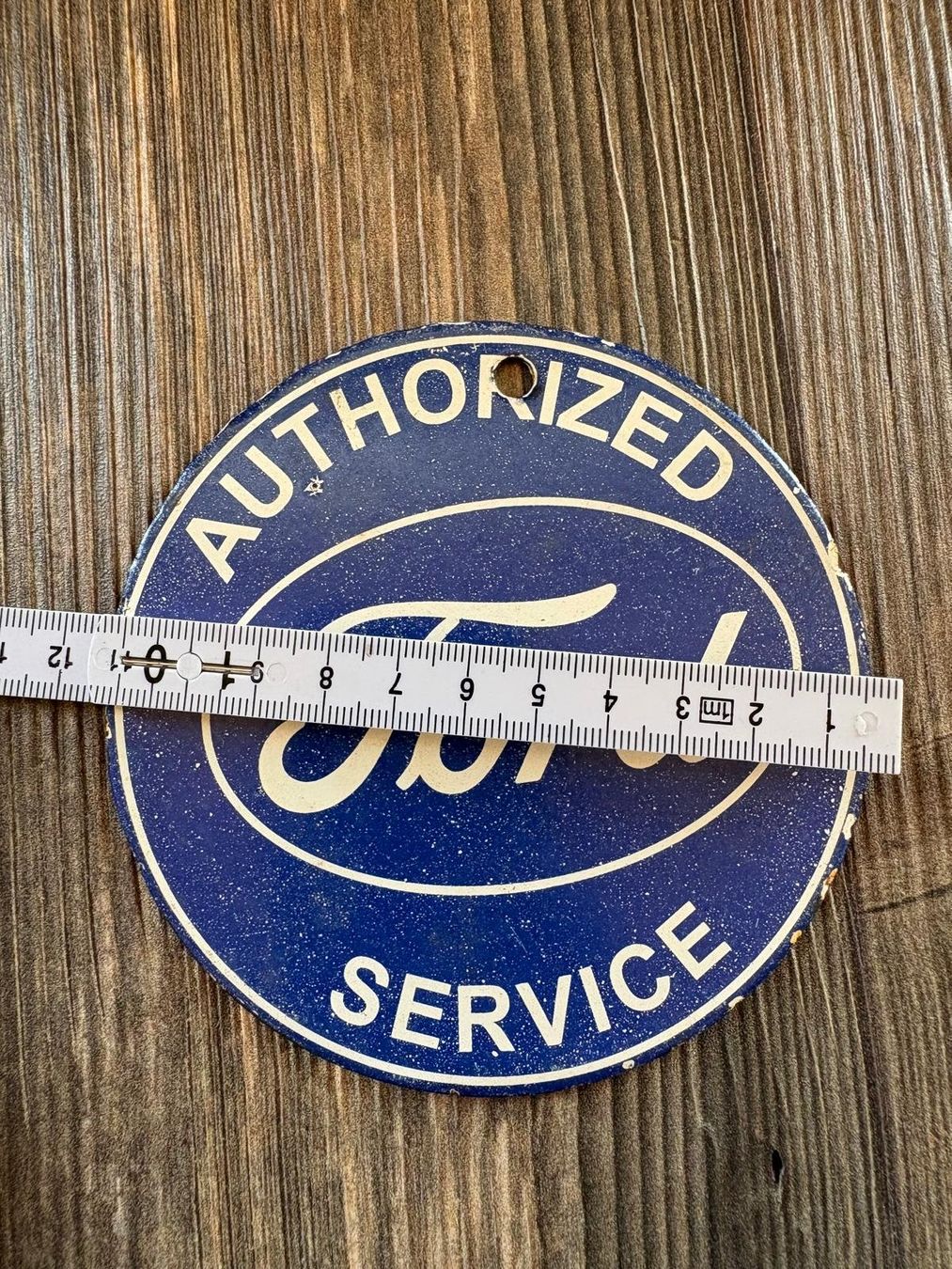 Schilder: Emblem emailliert FORD Authorized Service rund 13cm Deko – Gebraucht aus Wetzikon ZH von Boldeagle01 1