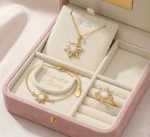 Ensemble de bijoux soleil ✨ bracelet, bague, collier