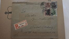 1920 Einschreiben Brief Deutsches Reich