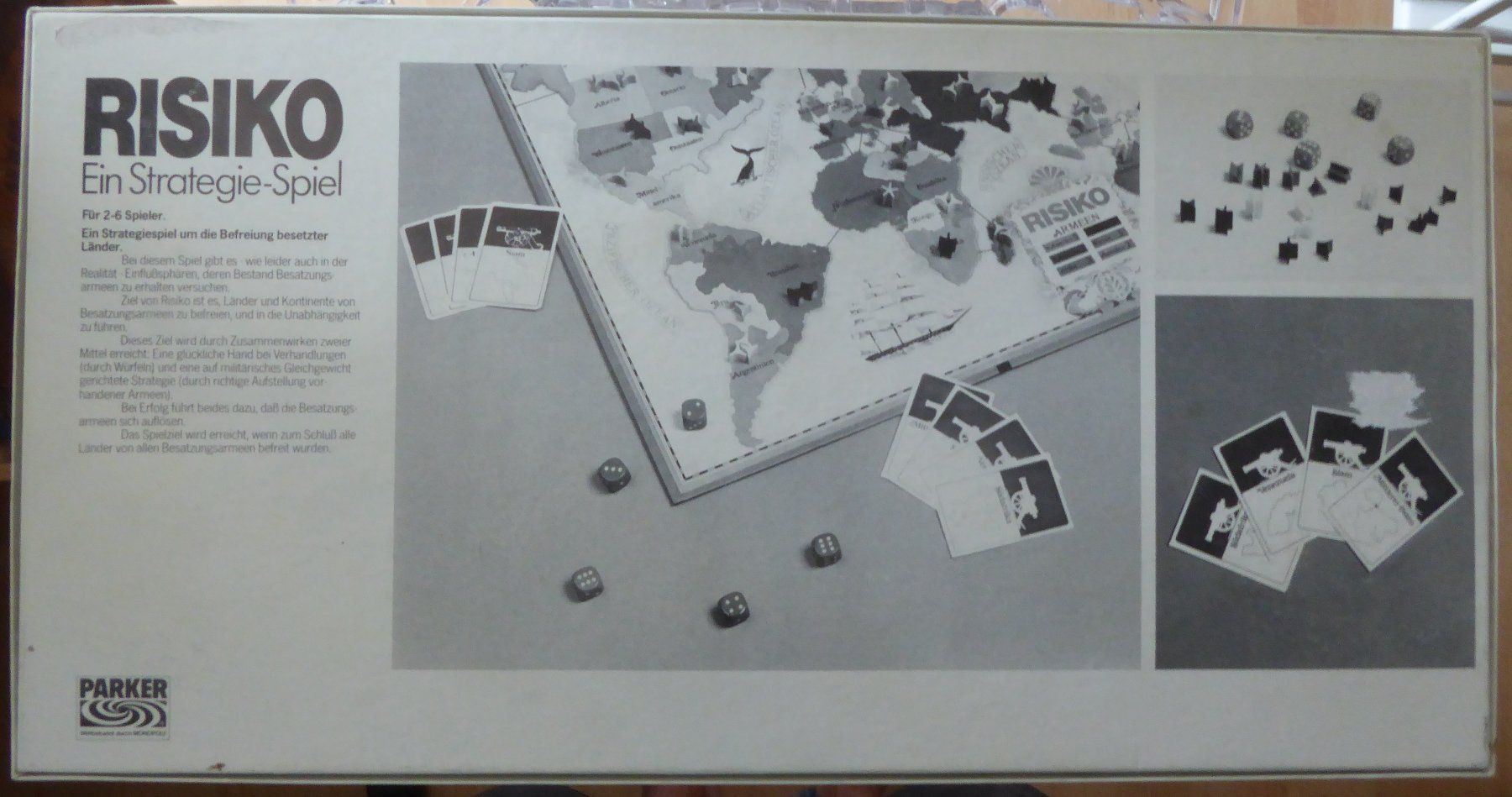 Parker Giochi: Brettspiel RISIKO Parker von 1982 – Usato da Gossau SG venduto da tenerife11 1