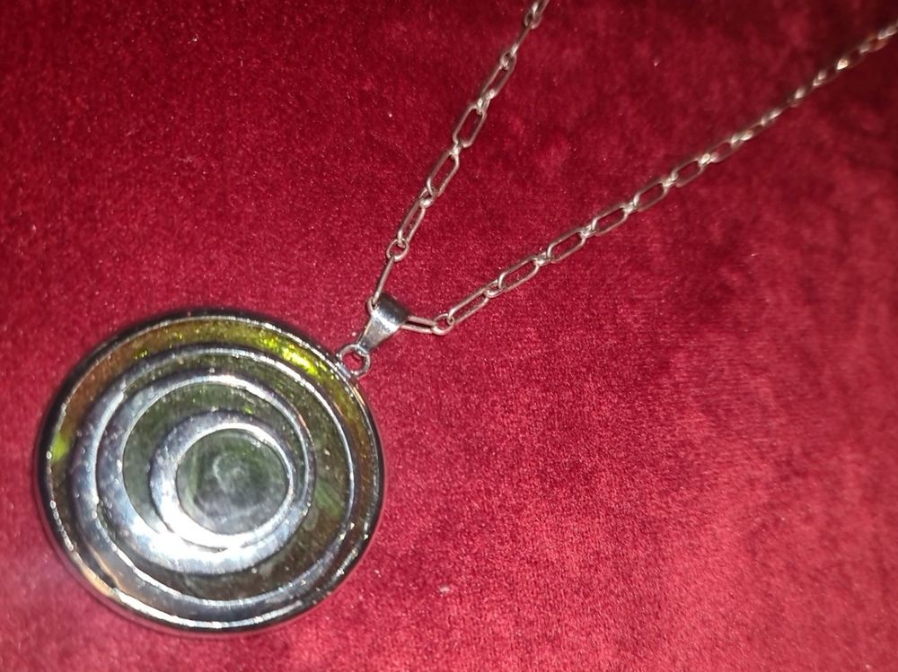 Iplusmile Retro Stein Anhänger Halskette - Vintage Schmuck Mit Grünem Oststein