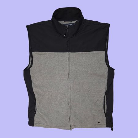 Grey and Black Nautica Fleece Vest 💥💫