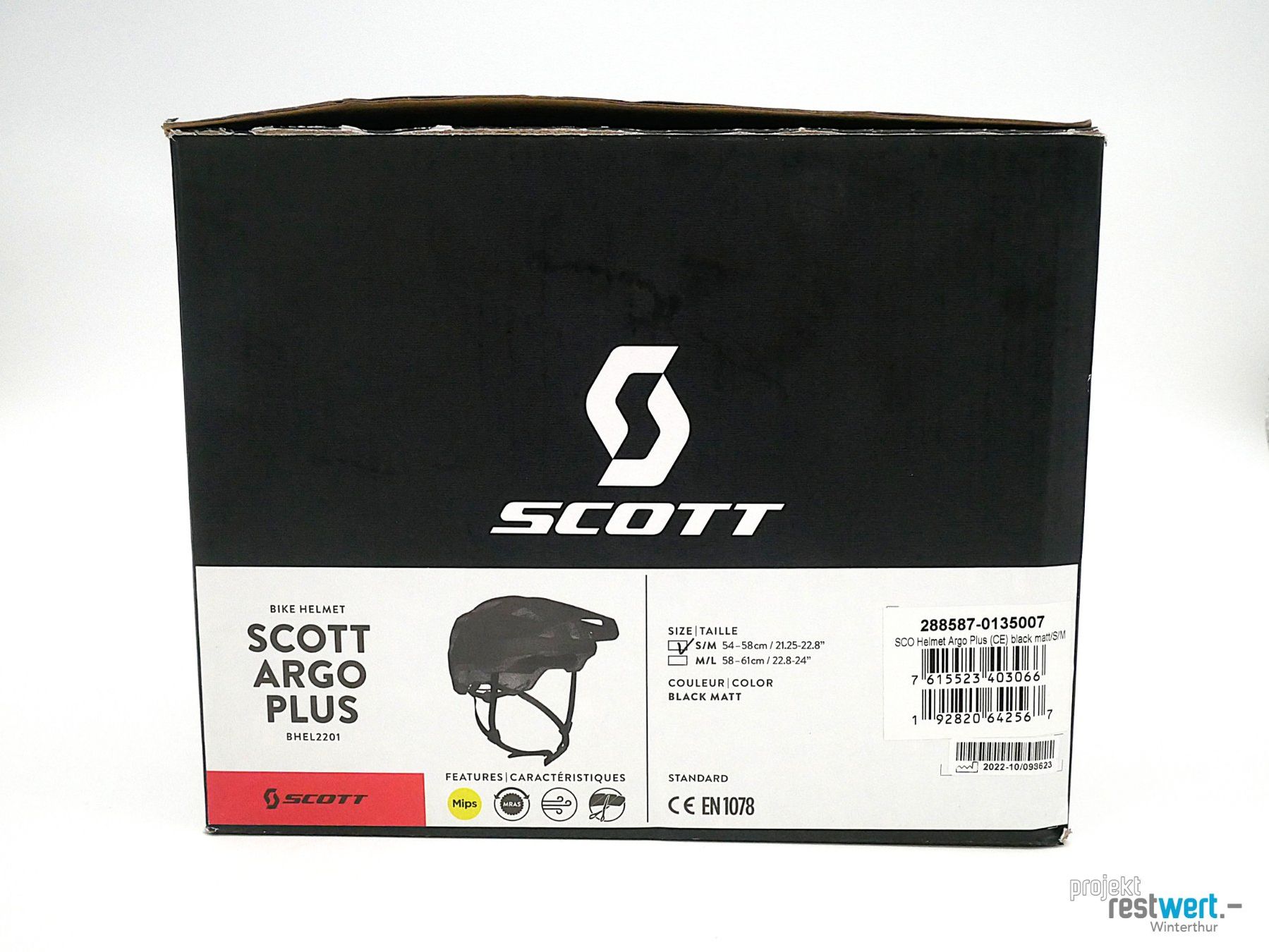 Scott Caschi: SCOTT Argo Plus Fahrradhelm S/M Schwarz – Nuovo (secondo la descrizione) da Winterthur venduto da Restwert_Winterthur 6