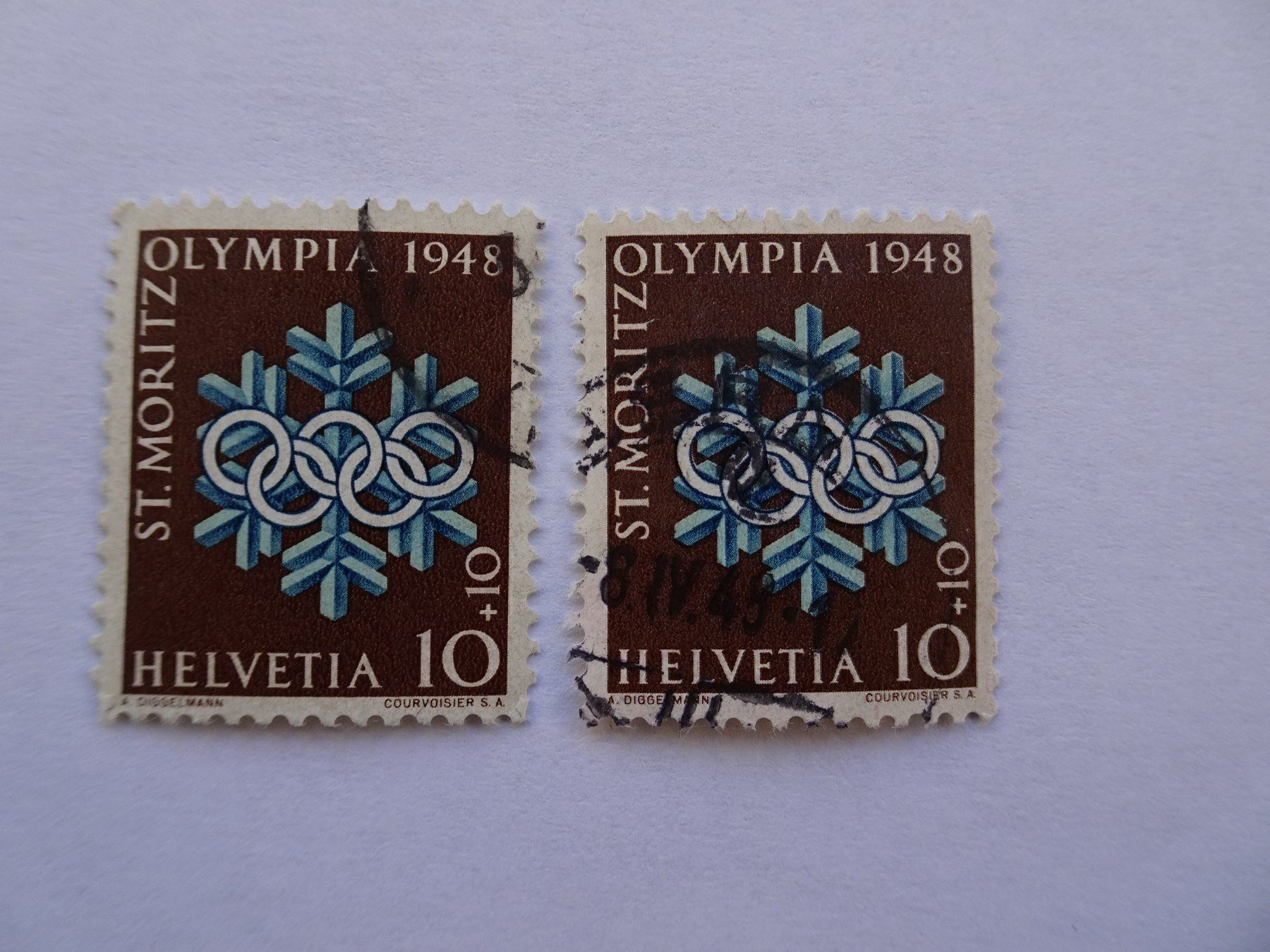 Tous les timbres: 1948**und normal gestempelt – D'occasion à Aadorf par Chnorli-Furz 1