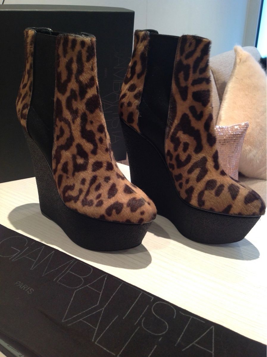 Scarpe da donna: Giambattista Valli leopard print ankle boots size 38 – Nuovo e nell'imballaggio originale da Freienbach venduto da cri_9kly