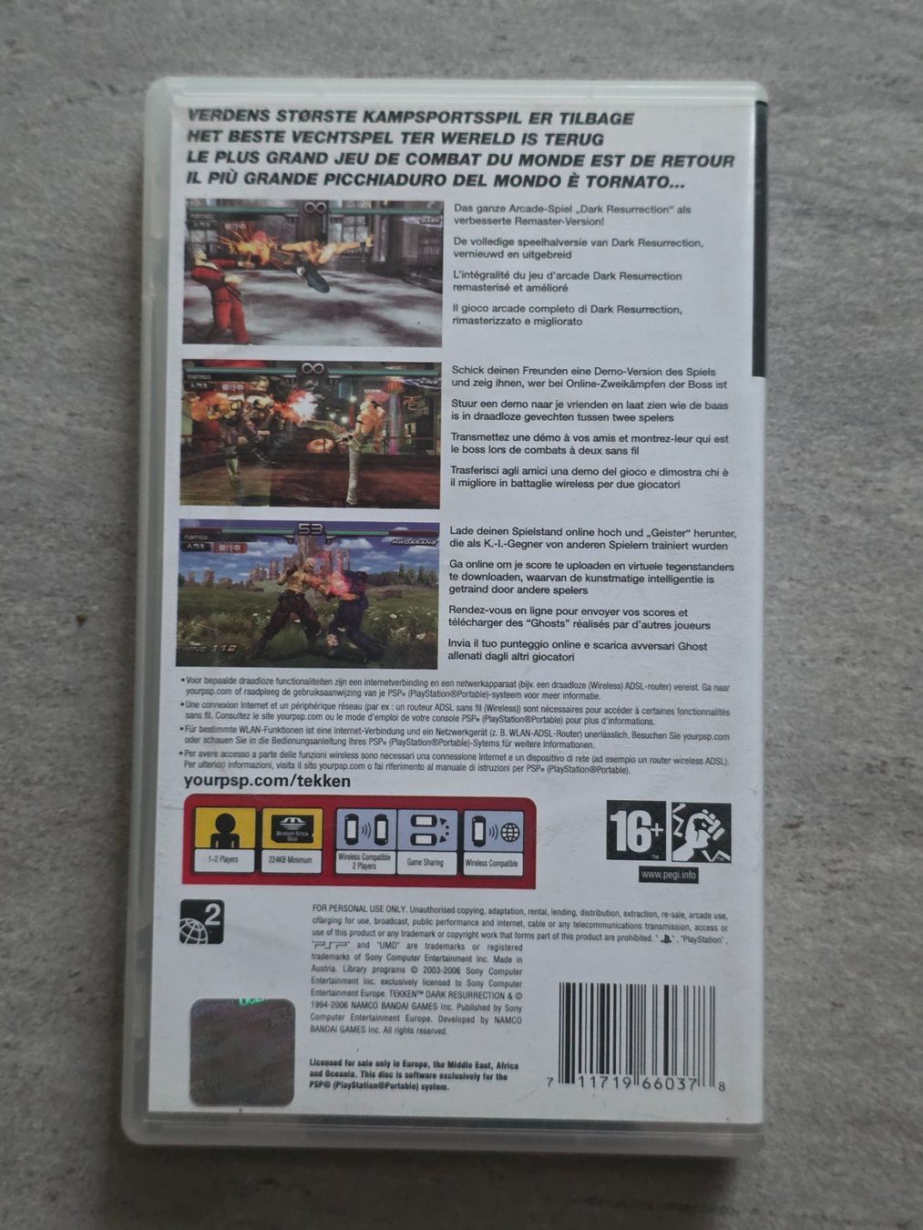 Sony Spiele: PSP Tekken Dark Resurrection – Gebraucht aus Münchenbuchsee von RipiRip 2