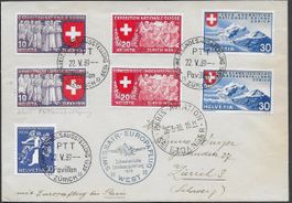1939 SR Euro Landiflug WEST ZH - PARIS interessant ab 1.-