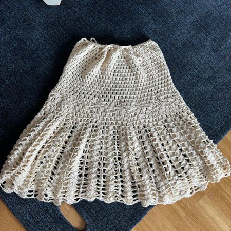 Crochet midi skirt handmade